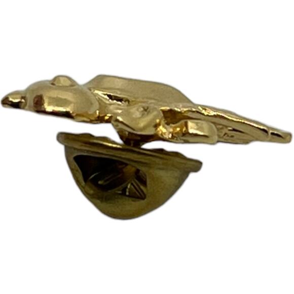 JJI Gold-Tone Bird Pin Brooch - Vintage Small Songbird Design - Picture 4 of 6